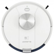 Робот-пылесос POLARIS PVCR 3900 IQ Home Panorama Aqua, влажная уборка, контейнер 0,45 л, работа до 2-х ч, белый, 60287