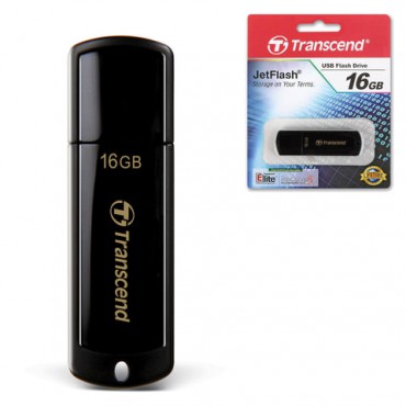 Флеш-диск 16 GB, TRANSCEND Jet Flash 350, USB 2.0, черный, TS16GJF350