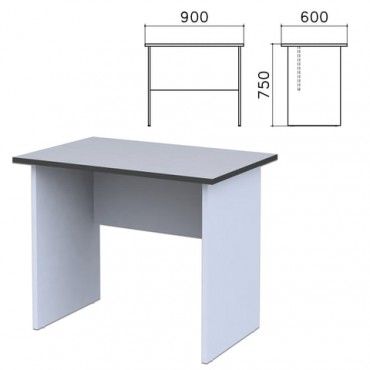 Стол письменный "Монолит", 900х600х750 мм, цвет серый, СМ19.11