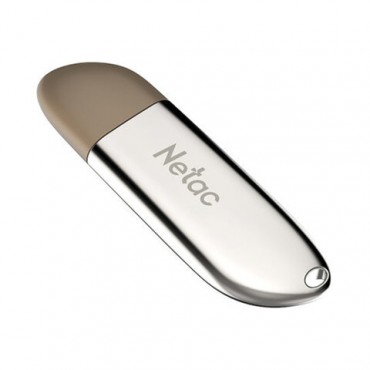 Флеш-диск 16 GB NETAC U352, USB 2.0, металлический корпус, серебристый, NT03U352N-016G-20PN